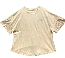 Load image into Gallery viewer, Victoria&#39;s Secret PINK Shirt Womens Large Beige Oversized Flowy Cropped Ladies
