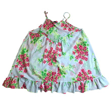 Load image into Gallery viewer, Betsy Johnson Intimates Womens Medium Light Blue Red OP Rose Sleepwear Tank
