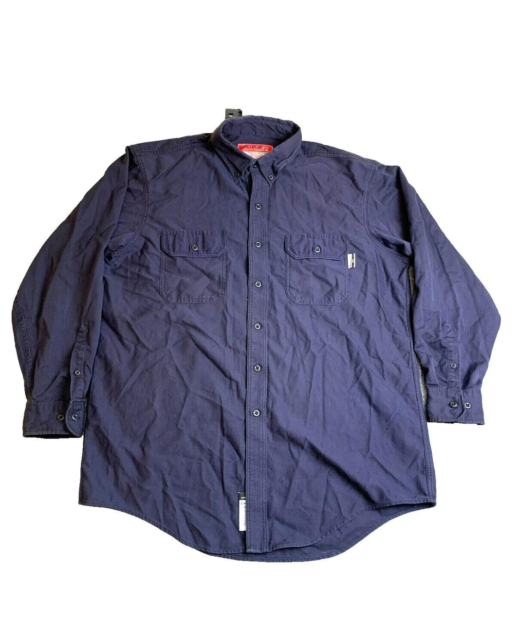 Riverside Shirt Adult Extra Large Navy Protective Apparel Flame Resistant Mens