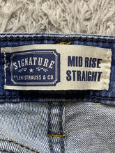 Load image into Gallery viewer, Levis Jeans Womens 8M (31x30) Blue Denim Mid Rise Straight Whiskered Signature

