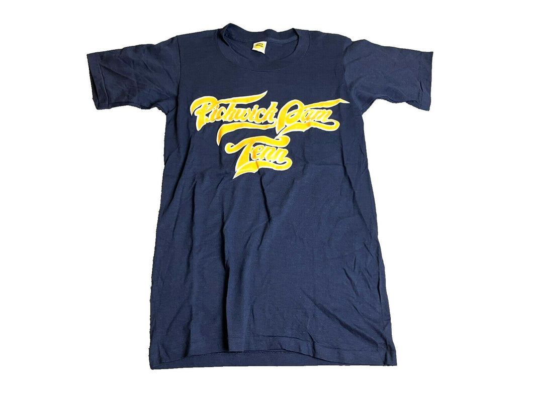 VTG Pickwick Dam Tennessee River Shirt Womens Small Navy Single Stitch 70s Lady