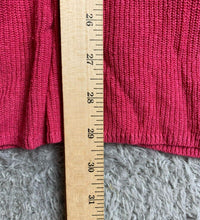 Load image into Gallery viewer, J Jill Sweater Women Extra Large Red Open Front Cardigan Tunic Flowy Lightweight
