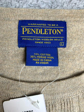 Load image into Gallery viewer, Pendleton Sweater Adult Large Beige Woolen Mills Oversized Mens Pullover NWT
