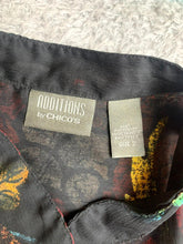 Load image into Gallery viewer, Additions by Chico Shirt Womens 2 Colorful AOP Flower Artsy Boho Oversized Indie
