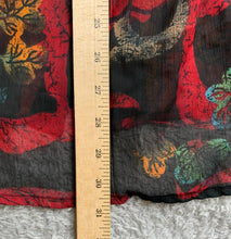 Load image into Gallery viewer, Additions by Chico Shirt Womens 2 Colorful AOP Flower Artsy Boho Oversized Indie
