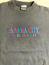 Load image into Gallery viewer, VTG Panama City Beach Sweatshirt Adult Large Black Sweater Signal Sports Mens
