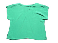 Load image into Gallery viewer, VTG CEST CA! Shirt Womens Large Solid Plain Short Sleeve Casual Blouse Ladies
