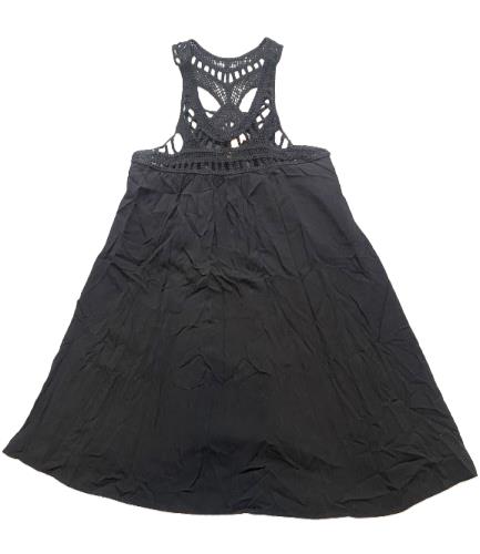 Purple Snow Anthropologie Shirt Womens Small Black Tank Boho Crochet Lace Tunic