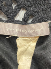 Load image into Gallery viewer, Purple Snow Anthropologie Shirt Womens Small Black Tank Boho Crochet Lace Tunic
