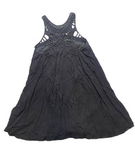 Load image into Gallery viewer, Purple Snow Anthropologie Shirt Womens Small Black Tank Boho Crochet Lace Tunic
