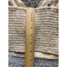 Load image into Gallery viewer, Abercrombie &amp; Fitch Crop Top Womens Large Smocked Back Adjustable Straps Linen
