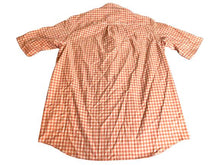 Load image into Gallery viewer, Duluth Trading Co Shirt Adult Large Tall Orange Button Up Checkered Casual Mens
