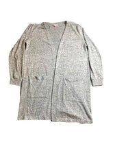 Load image into Gallery viewer, Juicy Couture Sweater Womens Medium Gray Open Front Cardigan Oversized Tunic
