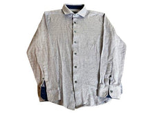 Load image into Gallery viewer, Bugatchi Shirt Adult Medium Blue Button Up Casual Flip Cuffs Collared Mens
