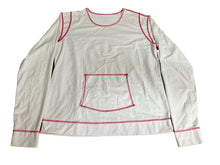 Load image into Gallery viewer, Athleta Rash Guard Womens Large White Summer Shade Kangaroo Pocket Swimwear
