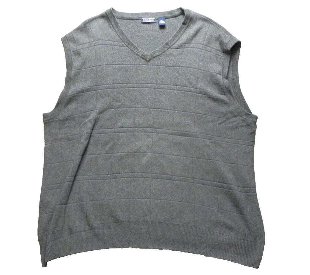Saddlebred Vest Adult 2XLT Tall Man V-Neck Sleeveless Golf Sweater Pullover Mens