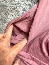 Load image into Gallery viewer, Emerald Dress Womens 1X Mauve Flare Crossover Strap Rayon Spandex Lagenlook Lady
