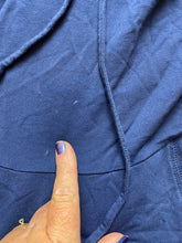 Load image into Gallery viewer, Prana Shirt Womens Medium Blue Funnel Hoodie Oversized Pockets Pullover Ladies
