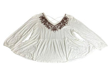 Load image into Gallery viewer, Emily Daniels Shirt Womens 2X White Boho Peasant Tunic Embroidered Plus Lady NWT
