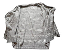 Load image into Gallery viewer, Lucky Brand Sweater Womens Medium Aztec Waterfall Cardigan Open Front Ladies
