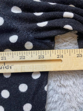 Load image into Gallery viewer, Chico&#39;s Shirt Womens 3 Black White Polkadots Rayon Nylon Flowy Blouse Zip Back
