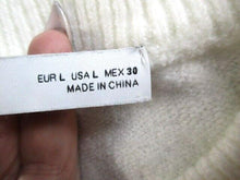 Load image into Gallery viewer, ZARA Sweater Womens Large Lace Frills Cropped Jumper Outerwear Pullover Ladies
