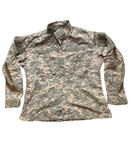 US Army Jacket Adult Large Digital Camo Zip Up USGI Combat Uniform Military Mens