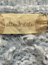 Load image into Gallery viewer, Anthropologie Altar&#39;D State Sweater Womens Medium Light Blue Fuzzy Cropped Boho
