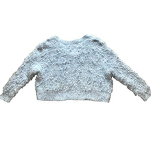Load image into Gallery viewer, Anthropologie Altar&#39;D State Sweater Womens Medium Light Blue Fuzzy Cropped Boho
