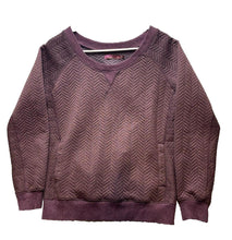 Load image into Gallery viewer, Prana Sweater Womens Medium Maroon Quilted Silverspring Oversized Pullover Lady
