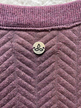 Load image into Gallery viewer, Prana Sweater Womens Medium Maroon Quilted Silverspring Oversized Pullover Lady
