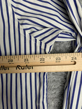 Load image into Gallery viewer, Lauren Ralph Lauren Shirt Adult Extra Large White Purple Striped Stretch LRL Men
