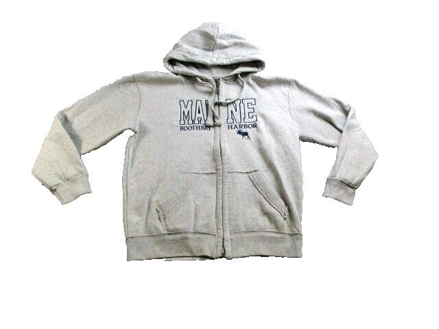 Boothbay Harbor Maine Sweatshirt Adult Small Basix Of America Hoodie Zip Up Mens