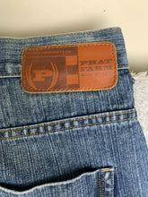 Load image into Gallery viewer, Phat Farm Jeans Adult 40x33 Blue Straight Leg Hip Hop Skater Baggy Denim Mens
