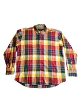 Load image into Gallery viewer, Alan Flusser Shirt Adult Extra Large Plaid Paisley Contrast Flip Cuffs Colorful

