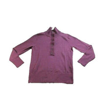 Load image into Gallery viewer, Eddie Bauer Sweater Womens Large Buttons Mock Neck Nylon Outerwear Jumper Ladies
