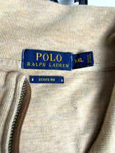 Load image into Gallery viewer, POLO Ralph Lauren Sweater Adult 2XL XXL Beige Estate Rib 1/4 Zip Pullover Mens
