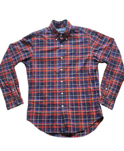 Load image into Gallery viewer, Ralph Lauren Shirt Adult Small Red Blue Plaid Classic Fit Flannel Blue Pony Mens
