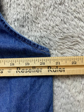 Load image into Gallery viewer, VTG Looney Tunes Shirt Womens Extra Large Button Up Denim Tweety Bunny Tunic USA
