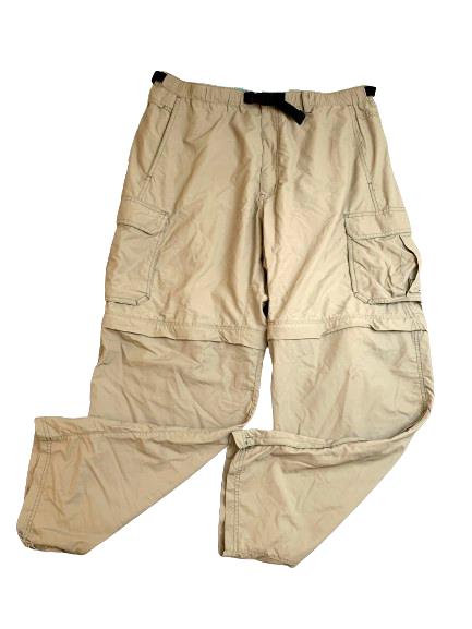 REI Pants Adult Extra Large (38x29) Tan Convertible Hiking Outdoor UPF 50+ Mens