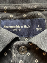 Load image into Gallery viewer, Abercrombie &amp; Fitch Shirt Adult Large Black Preppy Stretch Casual Golf Polo Mens
