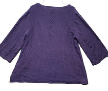 Load image into Gallery viewer, Soft Surroundings Sweater Womens 1X Cable Knit Silk Cashmere Outerwear Plus Lady
