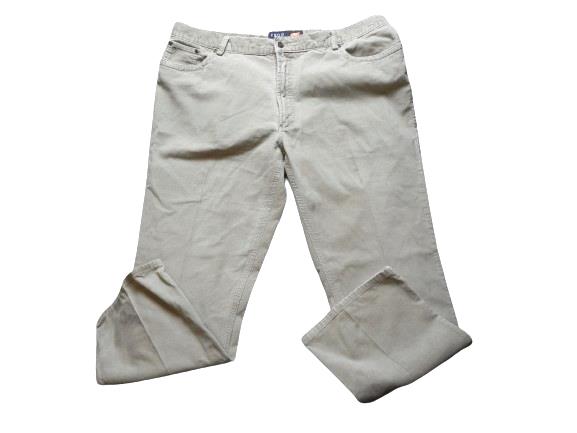 IZOD Jeans Adult 42x32 Straight Leg Corduroy Flat Front Casual 5 Pockets Mens