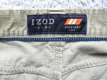 Load image into Gallery viewer, IZOD Jeans Adult 42x32 Straight Leg Corduroy Flat Front Casual 5 Pockets Mens
