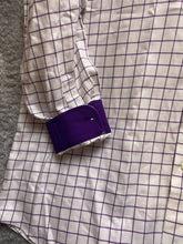 Load image into Gallery viewer, Paul Fredrick Shirt Adult 18-35 (4X) Purple Button Up Cuffs Contrast Dress Mens
