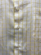 Load image into Gallery viewer, Paul Fredrick Shirt Adult 18-35 (4X) Yellow Button Up Cuffs Contrast Dress Mens
