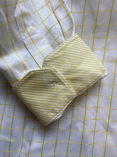 Load image into Gallery viewer, Paul Fredrick Shirt Adult 18-35 (4X) Yellow Button Up Cuffs Contrast Dress Mens
