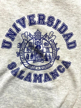 Load image into Gallery viewer, Universidad Salamanca Sweatshirt Adult Large Gray Fleece Spain Spellout Mens
