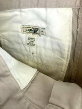 Load image into Gallery viewer, LL Bean Shorts Womens 8 (28x7) Tan Khaki Pleated High Waist Chino Casual Ladies
