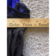 Load image into Gallery viewer, Cacique Slip Dress Womens 22/24 Babydoll Lingerie Black Blue Lace Ribbon NWT
